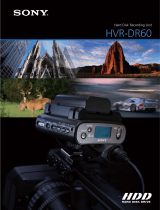 Sony HVR-DR60 User manual