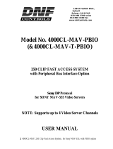 DNF Controls 4000CL-MAV-PBIO User manual