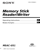 Sony MSAC-US1 User manual
