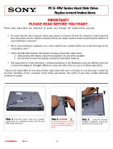 Sony PCG-FRV23 Installation guide