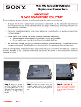 Sony PCG-FRV23 Installation guide