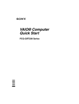 Sony PCG-GRT230 User manual