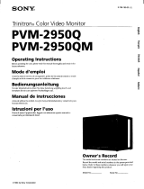 Sony PVM-2950Q Operating instructions