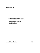Sony RMO-S551 User manual