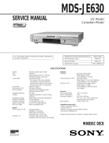 Sony MDS-JE630 User manual