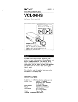 Sony VCL-04HS User manual