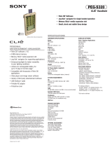 Sony PEG-S320 User manual