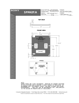 Sony SPM-42BFA Dimensional Drawing