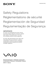 Sony SVE11113FXB Safety guide