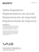 Sony SVE14123CBP Safety guide