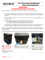 Sony VGC-RA716G Installation guide
