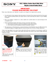 Sony VGC-RA810G Installation guide