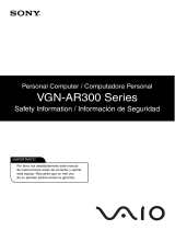 Sony VGN-AR320E User manual