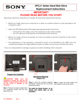 Sony VPCJ111FX/B Installation guide