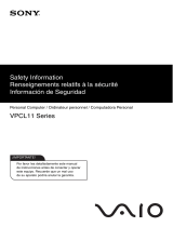 Sony VPCL111FX/B Safety guide