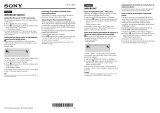 Sony XAV-701HD Important information