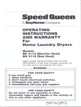 Speed Queen BG 3119 User manual