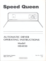 Speed Queen HE4030 User manual