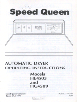 Speed Queen HE4503 User manual