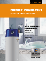 State Industries PREMIER Residential Gas Water Heaters User manual