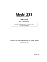 StudioTech 233 User manual
