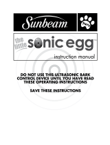 Sunbeam Bedding Sonic Egg User manual