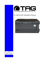 TAG SV-100-M-DVR User manual