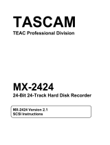 Tascam MX-2424 User manual