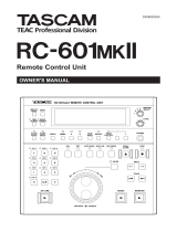 Tascam RC-601mkII Owner's manual
