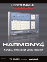 TC electronic SDN BHD Natural, Intelligent Vocal Harmony Harmony4 User manual