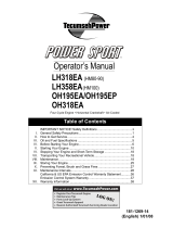 Tecumseh LH358EA(HM100) User manual