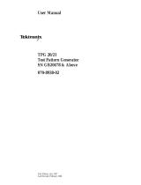 Tektronix SN GB20478 User manual