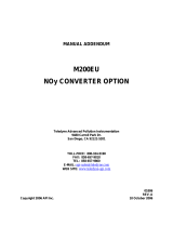 Teledyne 200EU-NOy Option Manual Addendum User manual