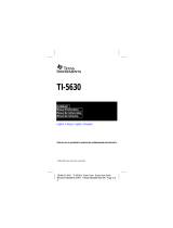 Texas Instruments TI-5630 User manual