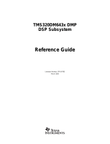 Texas Instruments TMS320DM643x DMP DSP Subsystem Reference (Rev. E) User manual