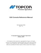 Topcon X20 User manual