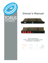 Torus Power conditioner rm 2.5 power conditioner User manual