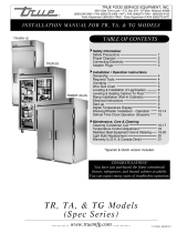 True Manufacturing Company TR2RRT-2S-2S User manual
