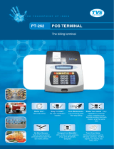 TVS electronic POS TERMINAL PT-262 User manual