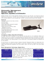 Velodyne Acoustics SMS-1 User manual