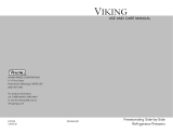 Viking Freestanding Side-by-Side Refrigerator/Freezer User manual