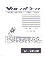 VocoPro DA-3050K User manual
