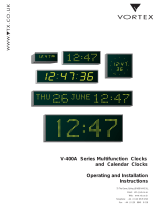 Vortex Media Clock V-400A User manual