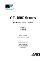 VXI CT-100C Series Six-Slot VXIBus Chassis User manual