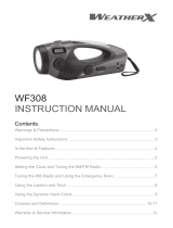 Weather X WF308 User manual