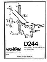 Weider D244 User manual