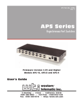 Western Telematic APS-16 User manual