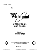 Whirlpool CGM2941TQ0 User manual