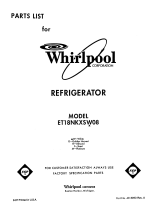 Whirlpool ET18NKXSW08 User manual