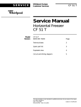 Whirlpool Freezer CF 51 T User manual